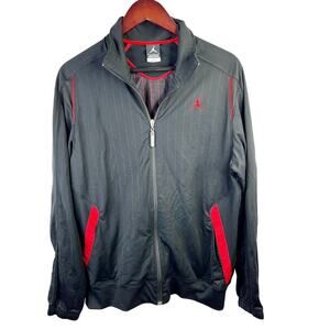 Nike Air Jordan Size Medium Jumpman Men's Full-zip Track Jacket Black and Red